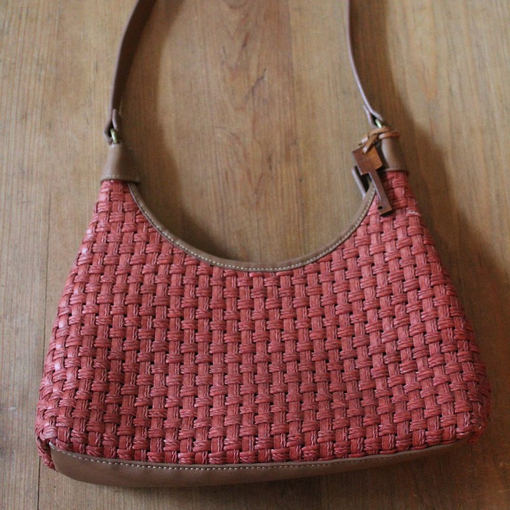 Fossil Shoulder Bag, Burnt Sienna, Leather Strap